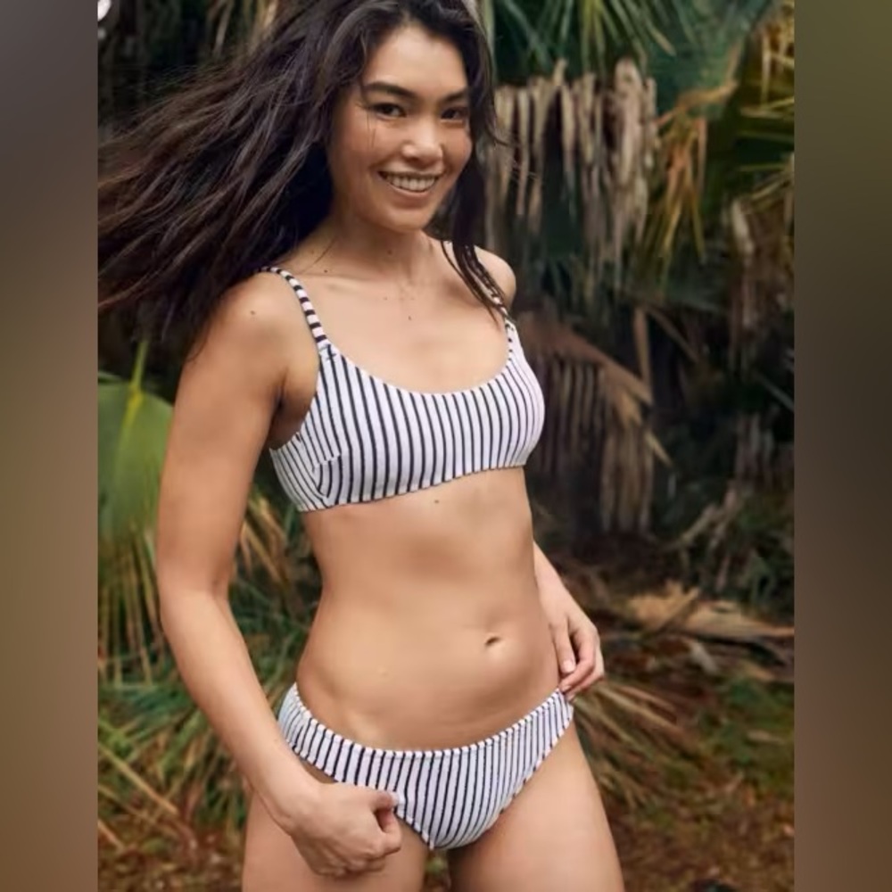 Aerie Striped Bikini Set, size small